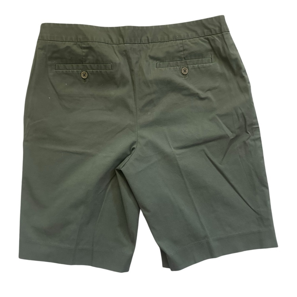 Jones New York Bermuda Shorts Army Green Size 14 - Picture 3 of 6